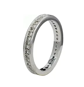 Импортный набор ювелирных украшений, кольцо с кристаллами CZ, кольцо 925 стерлингового серебра