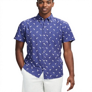 Vacation <b>Shirt</b> 100% Cotton Digital Printed Floral Summer New <b>Hawaiian</b> Men's Anti-Wrinkle Breathable Quick Dry Short-Sleeved - Product Image 6