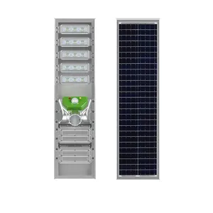 120 Watt LED Solar Street Light Outdoor 5000lm 4 PIR Modes SUN Energy Light IP 65 Outdoor Solar Street Light on 8m Pole