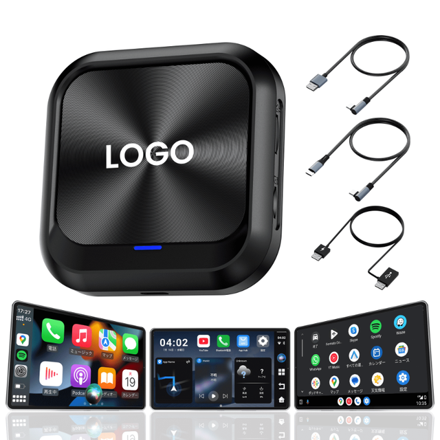 Wireless CarPlay/Android Auto Adapter with 4+64GB Netflix & YouTube Support Wired Wireless Solution for Most Cars