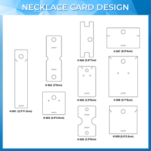 Pandasew biểu tượng tùy chỉnh sang trọng Thẻ trắng đồ trang sức bao bì trường hợp & hiển thị cho Vòng Cổ Vòng Bông tai thẻ & thẻ - Product Image 4
