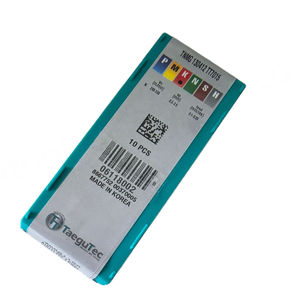 Plaquettes de coupe en carbure TNMG130412 TT7015 PVD Taegutec originales en acier rapide pour alliages d'aluminium et de cuivre, plaquettes CBN pour outils de tournage CNC, garantie 3 ans - Product Image 1