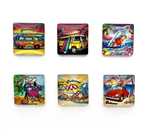 Artículos de Decoración para el Hogar, Imán para Refrigerador, Recuerdo Turístico de las Bahamas, Regalos Personalizados, Forma de Corazón, Ecológico, de Vidrio - Product Image 4