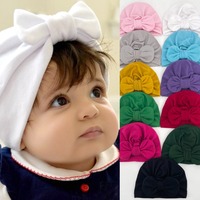 Bonnets d'hôpital pour nourrissons, chapeaux turban doux avec nœud, bonnets respirants pour bébés filles, nouveau-nés, nourrissons et tout-petits