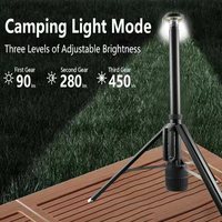 Lampe de travail multifonctionnelle rechargeable à haute luminosité pour chantier Lampe de travail rétractable pour l'extérieur