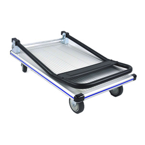 Direkt vom Hersteller: Beliebte Produkte - 150kg Aluminium-Plattformwagen/Handkarren/Gepäckwagen für Lagerung und Einkauf, OEM-Produktion - Product Image 2