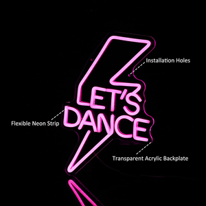 Letrero LED de Neón Personalizado con Texto 'Let's Dance', Original, al por Mayor, IP65 Impermeable, para Bar, Fiesta, Escenario, Discoteca, Taxi, Auto - Product Image 5
