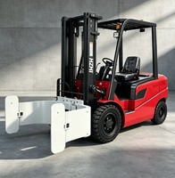 Chariot élévateur électrique avec ensemble de pinces à rouleaux, moteur importé 360 °   Rotation adaptée aux usines d'impression, alimentation à grande vitesse