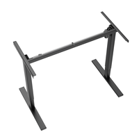 Bureau debout intelligent à double moteur à 2 étages avec contrôleur LED, bureau ergonomique réglable en hauteur, mobilier de bureau, bureau relevable