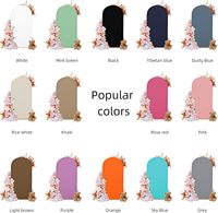 Housse de support d'arche de 72 pieds, housse ajustée pour décoration de mariage, anniversaire, cérémonie, banquet, tissu extensible sans plis