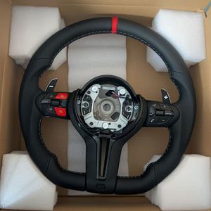 عجلة قيادة رياضية <span class=keywords><strong>M</strong></span> من الجلد على شكل D لسيارات BMW الفئة 7 والفئة 2 وX3 وX4 وM3 وF22 وF30 وF35 وF36 وM6 وF90 وF10 وF25 وF06 وF11 وF15 وF20 وF25 وF26 - Product Image 2