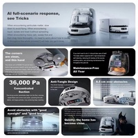 2026 BARU DJI Flagship ROMO P2 A2 AI Robot Vacuum Cleaner Asli dengan Daya Hisap 36.000Pa, Lengan Robot Ganda, dan Penghindaran Rintangan