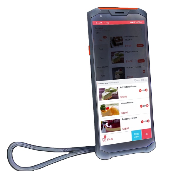 PDA Handheld Data Collection Terminal With Scanner Could Scan 1D&2D Codes  Android 8 Waterproof Shell for the Industrial PDA