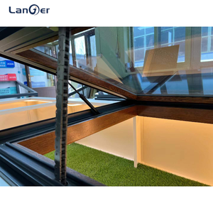 Moderno lucernario in alluminio impermeabile motorizzato <span class=keywords><strong>finestre</strong></span> all'aperto semplice tetto Design migliorato ventilazione feritoia automatica - Product Image 5