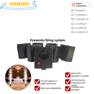 4 Kanallı A/B/C/D Sahne Fırlatıcı Seti - Festivaller için Kablosuz Uzaktan Kumandalı Konfeti Makinesi - Product Image 4