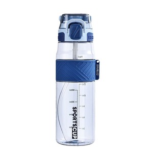 Garrafas de Água Plásticas de 32oz/1000ml com Marcas de Medição e Tampa com Mola para Uso em Academia e Atividades ao Ar Livre - Product Image 1
