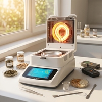 Analyseur d'humidité halogène de laboratoire DHS-125 0,005 g pour aliments, sols, céréales, poudres, écran tactile