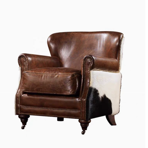 Hôtel <span class=keywords><strong>Club</strong></span> <span class=keywords><strong>Fauteuil</strong></span> 1 siège Canapé De Luxe Top Qualité Vintage <span class=keywords><strong>Marron</strong></span> Tan Cuir Loisirs Hôtel Chaise En Cuir <span class=keywords><strong>Fauteuil</strong></span> En Cuir pour Chambre - Product Image 2
