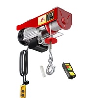 Mini-treuil électrique industriel 1200 kg PA1200 avec chariot en aluminium 220 V, micro-treuil robuste IP54 2400 W pour la construction