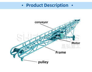 Yeni anti-korozyon ve kolay temiz taşınabilir kauçuk bant konveyör bileşik gübre üretim hattı için yüksek verimlilik ile - Product Image 3