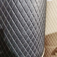 Broderie matelassée Rexine 3D 5D tapis de sol de voiture rouleau éponge Faux pvc/pu cuir tissu matériel pour tapis de voiture