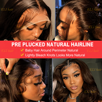 Perruque Remy Malaisienne Naturelle 13*4 Transparente HD Lace Frontale Chocolat Brun Ondulée Sans Colle Perruques de Cheveux Humains avec Dentelle Frontale Fournisseur