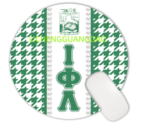 Yüksek Kaliteli Mouse Pad Gamma Phi Delta Sorority Toptan Yuvarlak Şekilli Rahat Özel Kauçuk Mouse Pad Ofis İçin