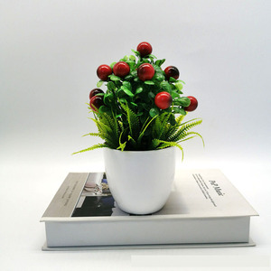Nouvel arrivage, arbre à fruits de <span class=keywords><strong>cerisier</strong></span> artificiel, bonsaï, pour fête de mariage, bureau, à domicile, décoration de bureau, pièces - Product Image 4