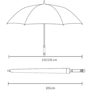 <span class=keywords><strong>Parapluie</strong></span> d'affaires surdimensionné résistant aux tempêtes pour hommes <span class=keywords><strong>Parapluie</strong></span> de golf double semi-automatique 8K - Product Image 2