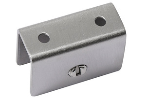 Modern Simple Stainless Steel Glass Clamping Accessory <b>with</b> Chrome Finish GQK GW2571505 Strong Easy Installation for Cabinet Use - Product Image 6