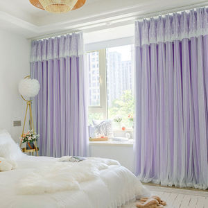 Rideaux en gros crème française chambre à coucher vent fille Double vent ombrage nouveau salon rideau de rêve - Product Image 5