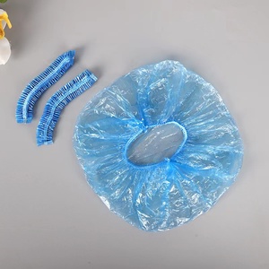 Bonnet de douche en PE transparent jetable pour hommes, femmes, femmes, enfants, bonnets de bain en plastique transparent pour le <span class=keywords><strong>traitement</strong></span> des cheveux - Product Image 6