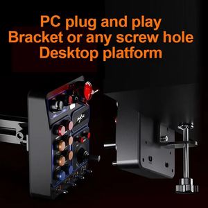 PXN CB1 Boîtier de commande central de simulateur de course avec touches multifonctionnelles RGB pour simulateur de camion européen et jeu de course, compatible <span class=keywords><strong>PC</strong></span> personnalisé, fabriqué en Chine continentale - Product Image 6