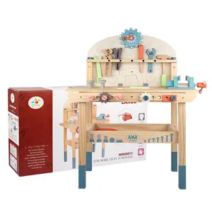 儿童仿真木制工具桌鲁班椅男孩木制益智玩具螺母组装儿童木制玩具