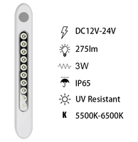 DAMAVO YML053 12-30V Dimmbare LED-Markisenleuchten USB-Betrieben 3W/8W/10W Intelligente Auto-Innenbeleuchtung für Schränke 1 Jahr Garantie
