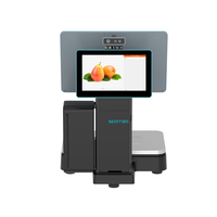 Balance de pondération électronique à double écran tactile avec imprimante thermique intégrée et imprimante de codes à barres pour supermarché