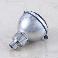 Trou de sortie vert sur la bague extérieure de la buse en plastique ABS Douche de salle de bain à haute pression et à haut débit