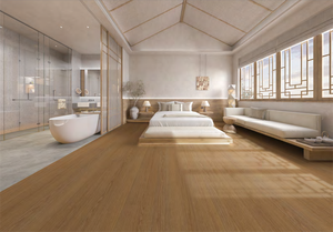 Suelo Vinílico de Roble Caramelo Moderno de Alta Calidad, 7.5 mm, Resistente al Agua, con Respaldo Acústico - Product Image 4