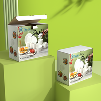 Boîtes d'emballage en carton ondulé pour vaisselle de luxe en céramique, assiettes, bols, avec impression à l'encre de soja, pour un emballage élégant
