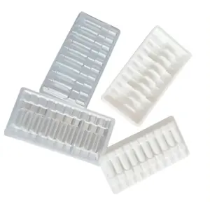 Reusable and environmentally friendly custom plastic medicine blister package insert tray medical ampoule blister vials tray