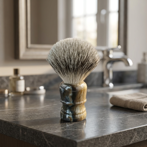 Pinceau à raser en corne de buffle au design moderne, pinceau à raser en corne de qualité supérieure, best-seller à prix avantageux de FWE - Product Image 2