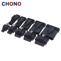 Conector Automotriz CHONO de 2 Vías, Contacto Hembra de Latón, Clasificación IP67, Inyector de Combustible, 4F0 973 702 1-1718643-1, Compatible con Audi, VW, Skoda