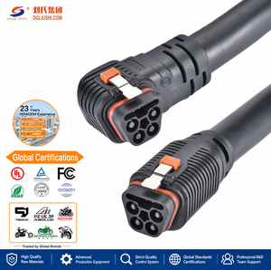 Connecteur de moto électrique mâle/femelle 80A/160A, <span class=keywords><strong>type</strong></span> rond 4+<span class=keywords><strong>10</strong></span>, assemblage de câbles personnalisé pour moto tout-terrain électrique - Product Image 3