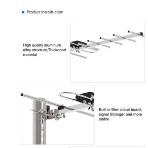 <span class=keywords><strong>Antenne</strong></span> <span class=keywords><strong>TV</strong></span> numérique HD extérieure à gain élevé, longue portée, UVF VHF, pour 4K, meilleur achat pour les chaînes locales gratuites, en plastique - Product Image 3