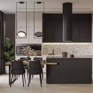 AisDecor Custom Quartz Stone Countertop Fogão Gabinete Decoração Personalizado Simples Cozinha Completa Armário - Product Image 5