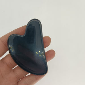 Factory Wholesale Natural White Jade Guasha Face Massage Tool - Product Image 6