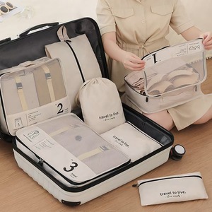 Set di imballo per bagagli da viaggio con cubetti di compressione per imballaggio da viaggio 7 pezzi - Product Image 2