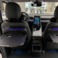Table de siège arrière Hyundai Custin Custo 2021-2024 avec chargeur sans fil 15W, support pour ordinateur portable, plateau repas, porte-gobelet et lumière d'ambiance réglable