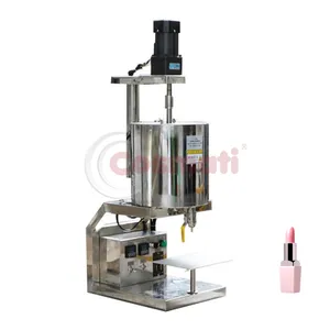 COSMATI manual lipstick lip wax filling machine with heating mixing hopper