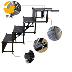 <span class=keywords><strong>บันได</strong></span>สัตว์เลี้ยง5ขั้นน้ำหนักเบากันลื่นพร้อมเทปจับเพิ่มเติมสำหรับรถบรรทุกรถ SUV ขนาดใหญ่และเตียงสูง - Product Image 3